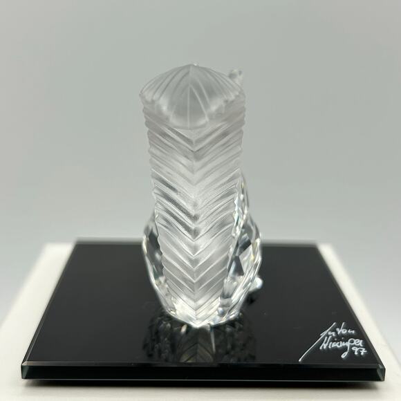 Swarovski 10-Year Jubilee Squirrel 1997 Crystal Figurine w/ Base & Box - Picture 12 of 16